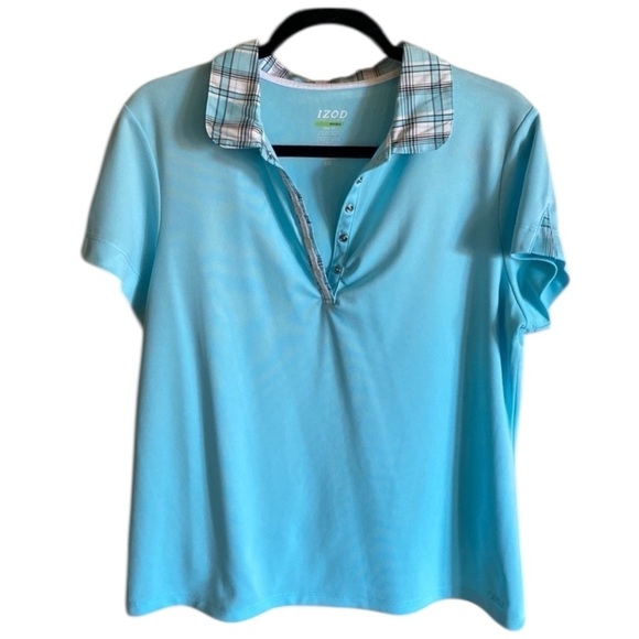 IZOD Golf Short Sleeve Polo Top Tennis Performance X Short Sleeve Large - Picture 1 of 10